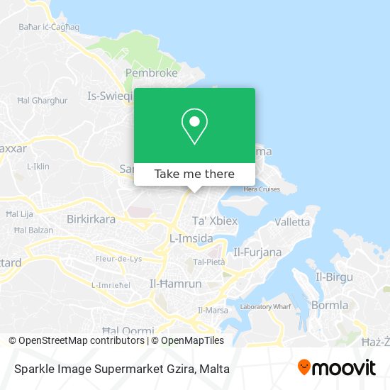 Sparkle Image Supermarket Gzira map