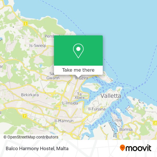 Balco Harmony Hostel map