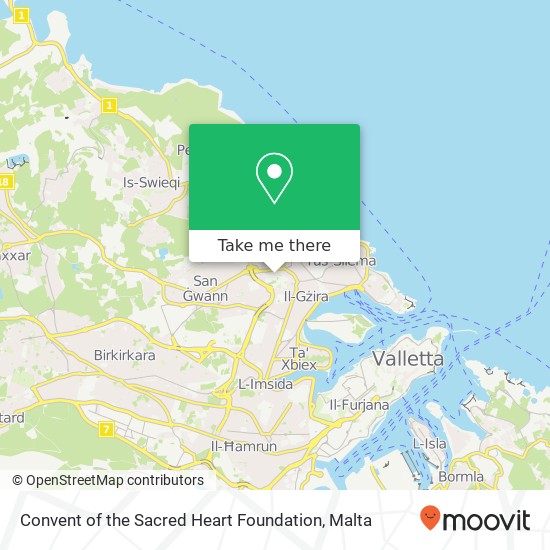 Convent of the Sacred Heart Foundation map