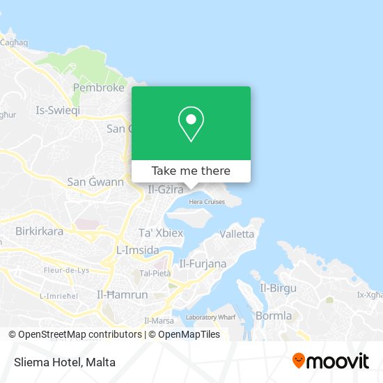 Sliema Hotel map