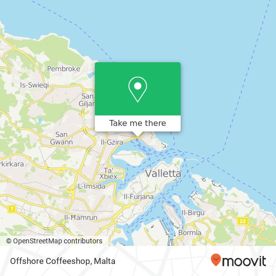 Offshore Coffeeshop map