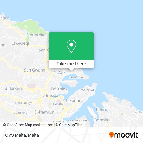 OVS Malta map