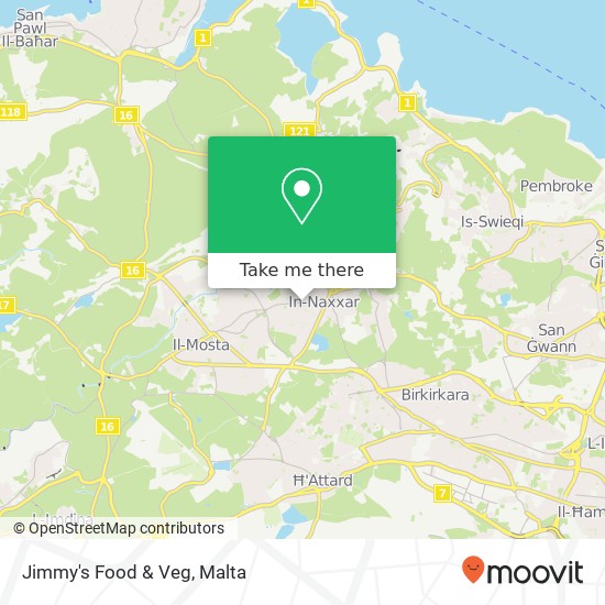 Jimmy's Food & Veg map