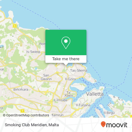 Smoking Club Meridien map