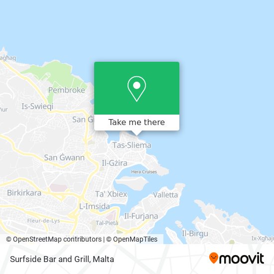 Surfside Bar and Grill map
