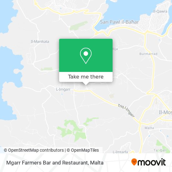 Mgarr Farmers Bar and Restaurant map