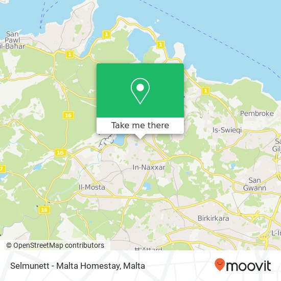 Selmunett - Malta Homestay map