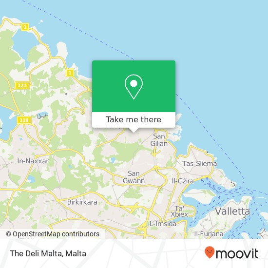 The Deli Malta map