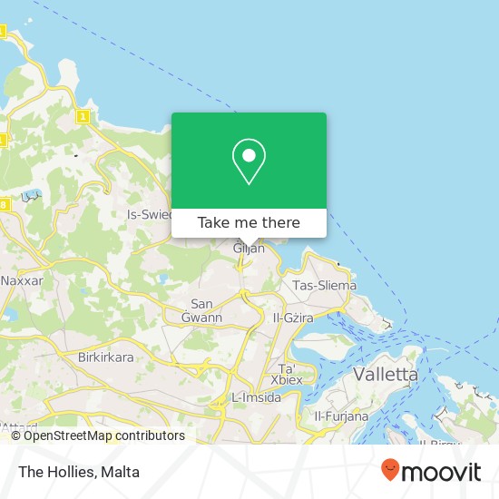 The Hollies map