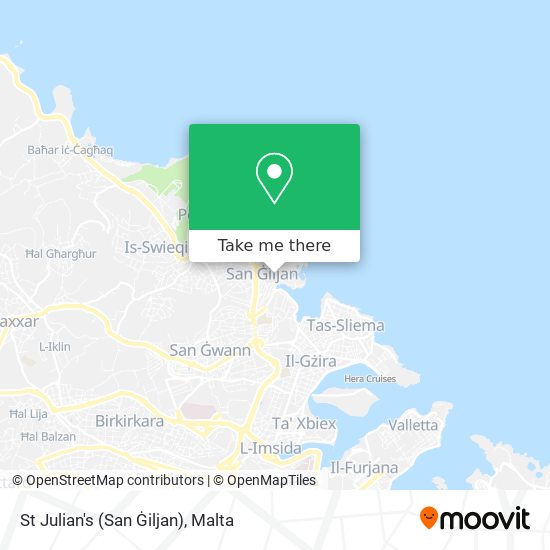 St Julian's (San Ġiljan) map