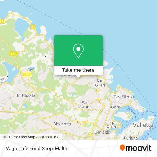 Vago Cafe Food Shop map