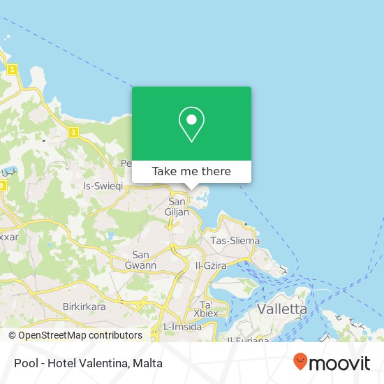 Pool - Hotel Valentina map