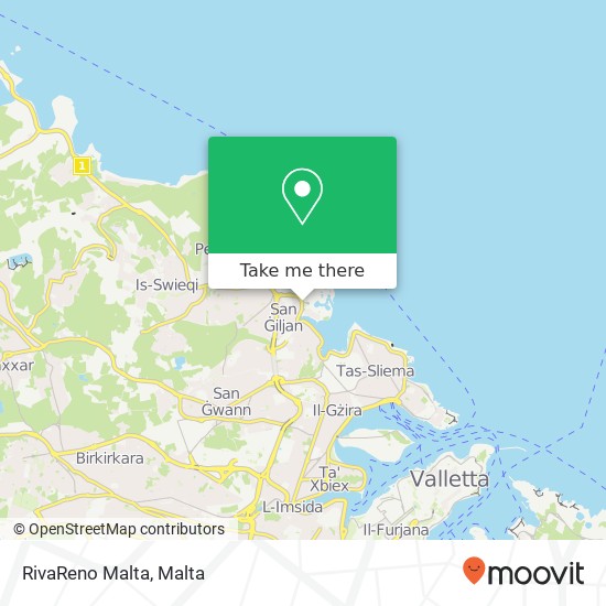 RivaReno Malta map
