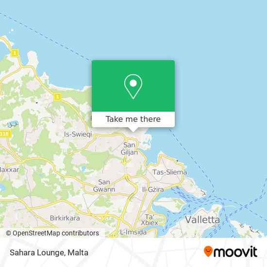 Sahara Lounge map