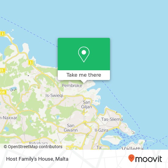 Host Family's House map