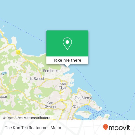 The Kon Tiki Restaurant map