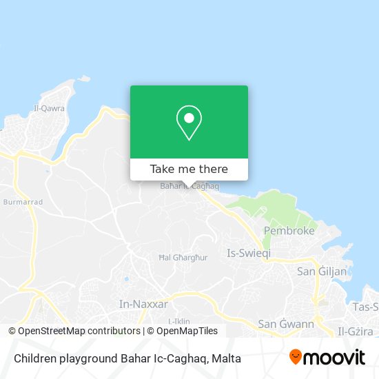 Children playground Bahar Ic-Caghaq map