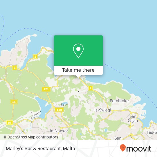 Marley's Bar & Restaurant map
