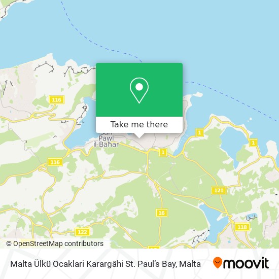 Malta Ülkü Ocaklari Karargâhi St. Paul’s Bay map