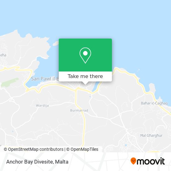 Anchor Bay Divesite map