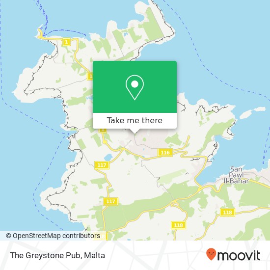The Greystone Pub map
