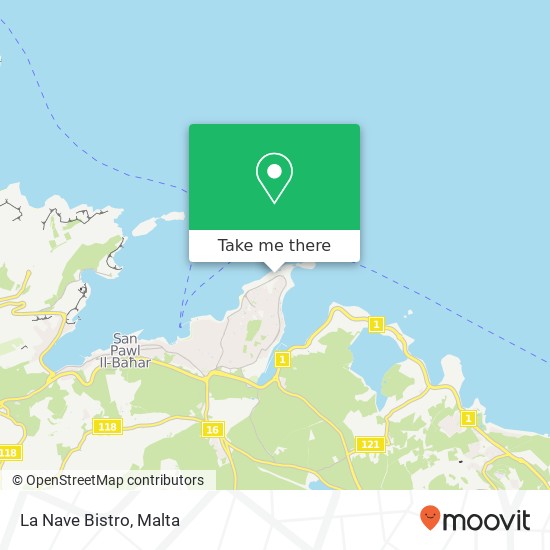 La Nave Bistro map