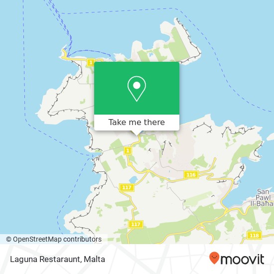 Laguna Restaraunt map