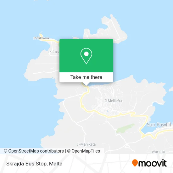 Skrajda Bus Stop map