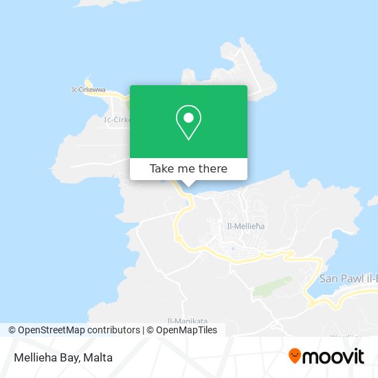 Mellieha Bay map