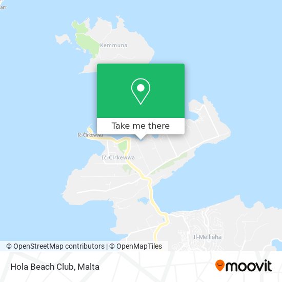 Hola Beach Club map