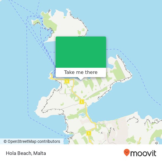 Hola Beach map