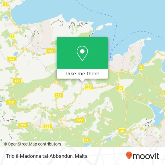 Triq il-Madonna tal-Abbandun map