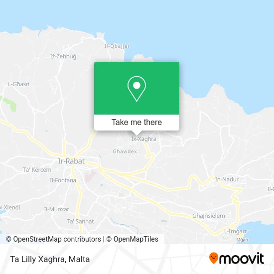 Ta Lilly Xaghra map