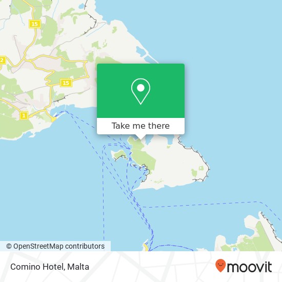 Comino Hotel map