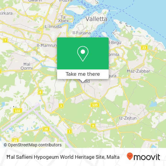 Ħal Saflieni Hypogeum World Heritage Site map