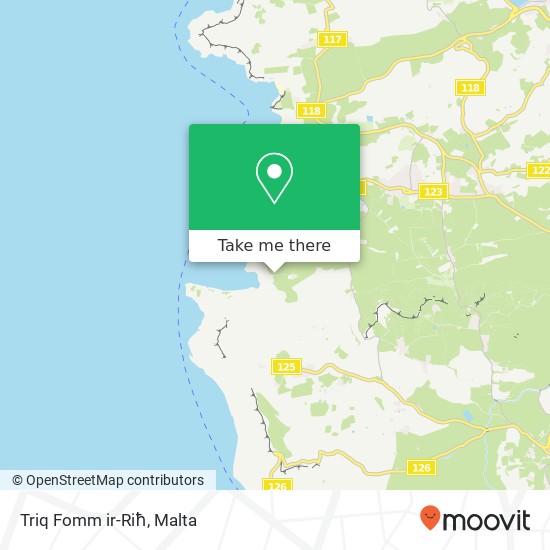 Triq Fomm ir-Riħ map