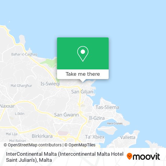 InterContinental Malta (Intercontinental Malta Hotel Saint Julian's) map