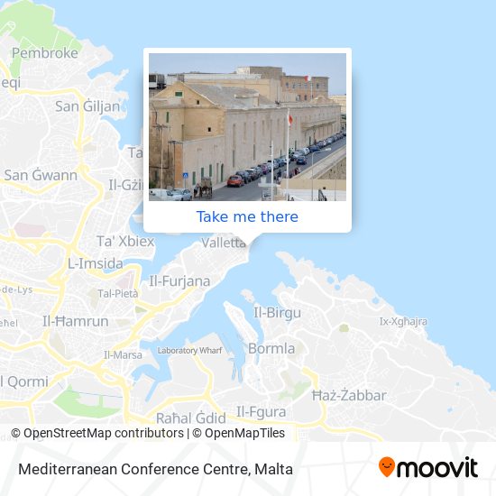 Mediterranean Conference Centre map