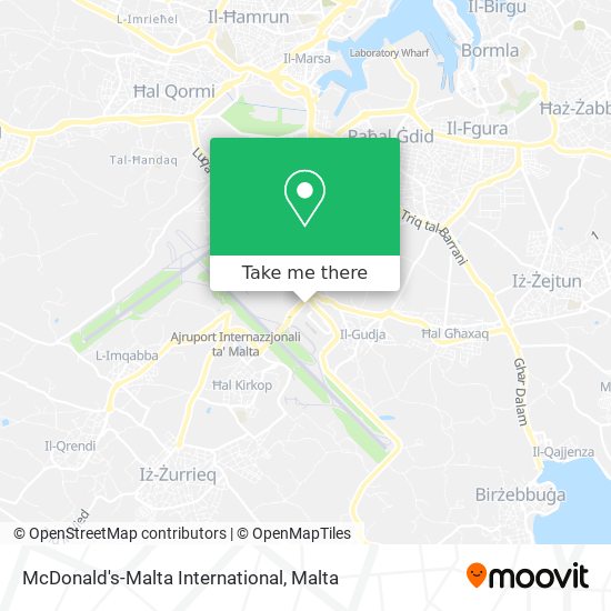 McDonald's-Malta International map