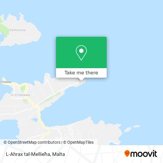 L-Ahrax tal-Mellieħa map