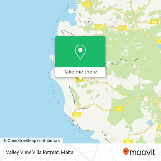 Valley View Villa Retreat map