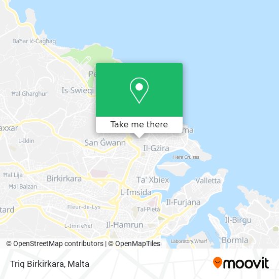Triq Birkirkara map