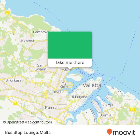 Bus Stop Lounge map