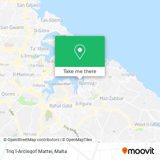 Triq l-Arċisqof Mattei map