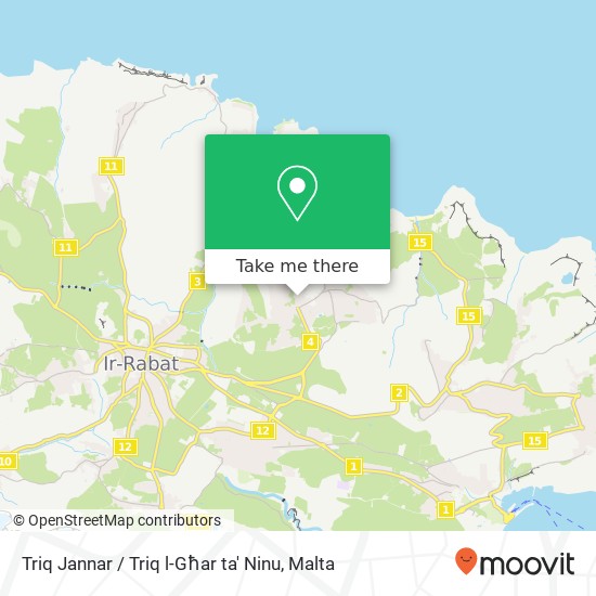 Triq Jannar / Triq l-Għar ta' Ninu map