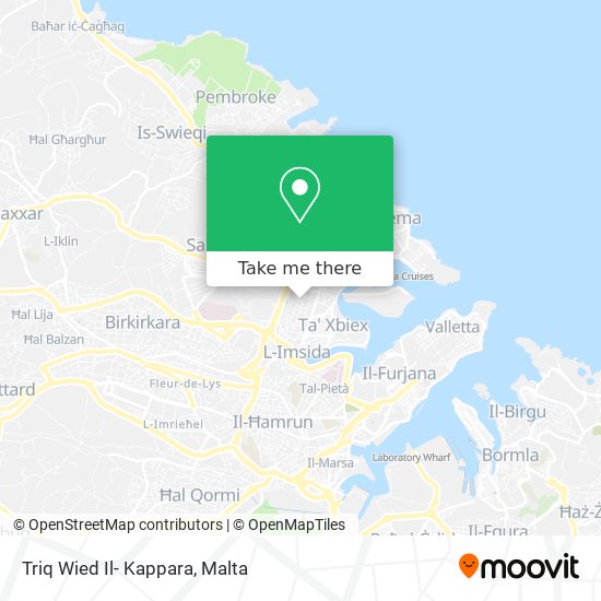 Triq Wied Il- Kappara map