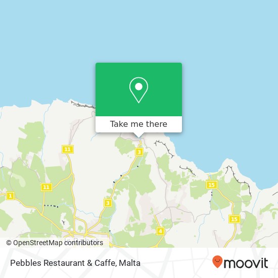 Pebbles Restaurant & Caffe map