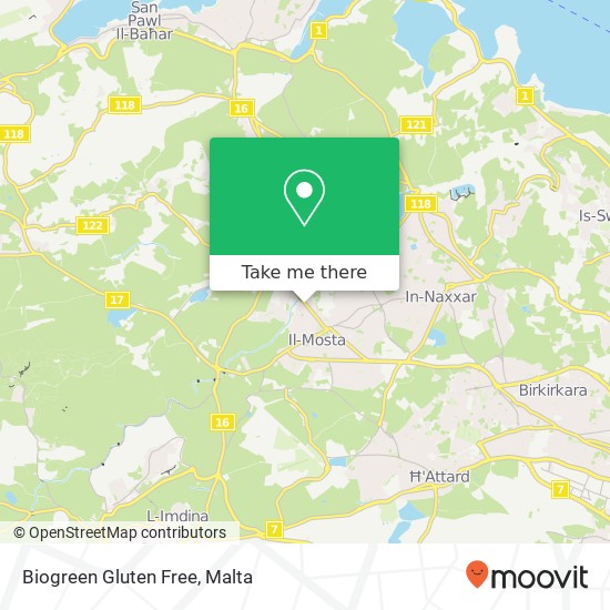 Biogreen Gluten Free map