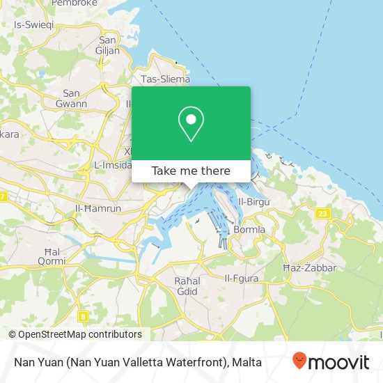 Nan Yuan (Nan Yuan Valletta Waterfront) map