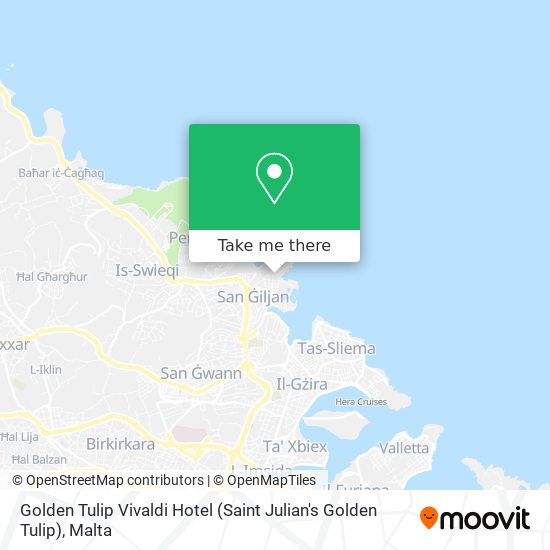 Golden Tulip Vivaldi Hotel (Saint Julian's Golden Tulip) map